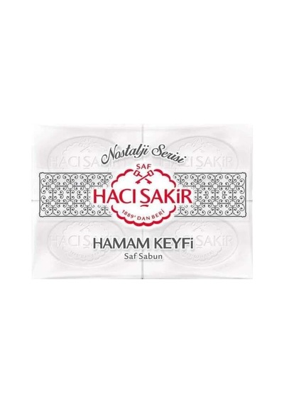 Hacı Şakir Hamam Keyfi Saf Sabun 200 Gr X 4 Adet Acı Badem