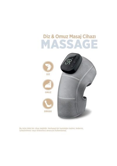 Polosmart Psc122 Isıtmalı Ve Titreşimli Diz Omuz Masaj Cihazı Dijital Ekranlı Şarjlı Masaj Aleti