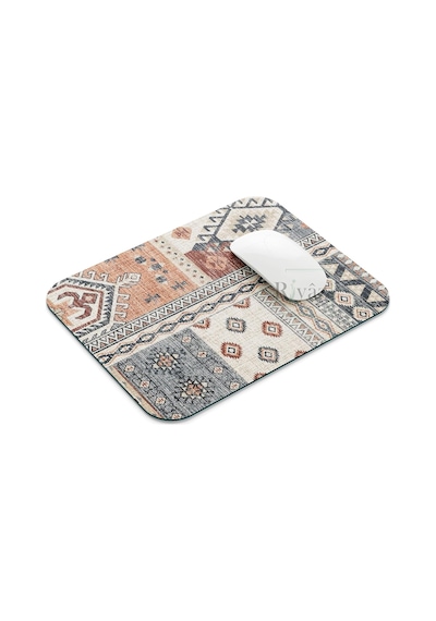 Halı Motif Etnik Desen 10 - Dikdörtgen Mouse Pad, 17,5 Cm X 21,50 Cm