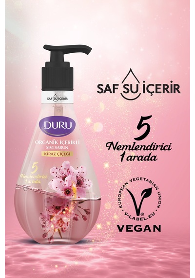 Organik Içerikli Kiraz Çiçeği Sıvı Sabun 3x500ml