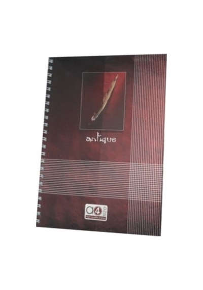 Özkan Defter 160 Yaprak Kareli Tel Sipiral A4 Sert Kapak Bordo Tonlu
