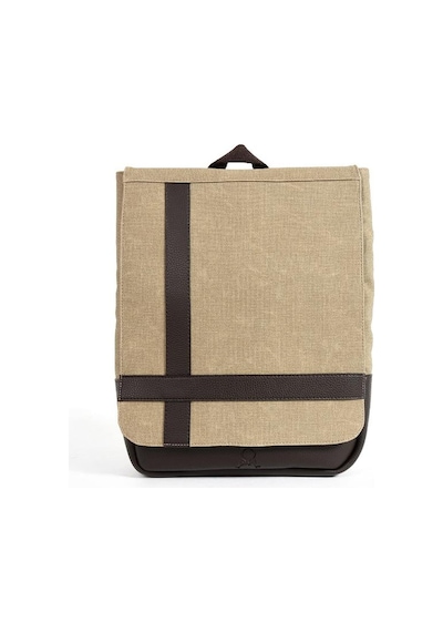 Erkek Sırt Çantası 35 20 Cm Kanvas Kumaş Laptop Bölmeli Business Sırt Çantası Okul Çantası Mega Bag Bej