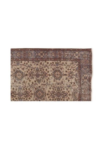 El Dokuması Vintage Yün-pamuk Naturel Halı 7623 156 X 275 Cm Çok Renkli