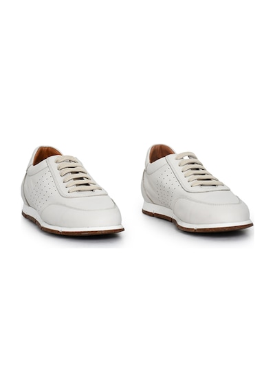 Tuna Hakiki Antik Deri Erkek Sneaker - 241338 Bej