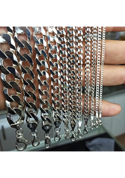 Gurmet 925 Ayar Gümüş Erkek Bileklik Künye 3.5mm