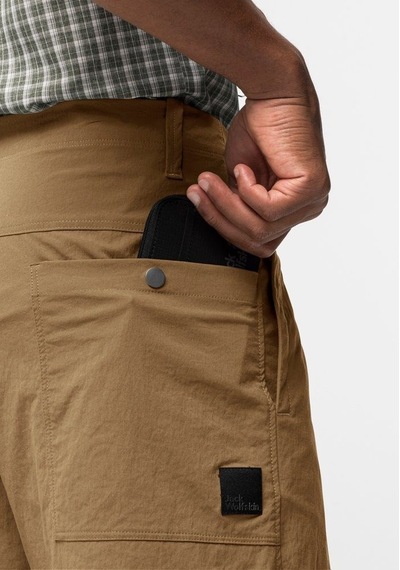 Jack Wolfskin Desert Erkek Şort Kahverengi Kahve Kahverengi