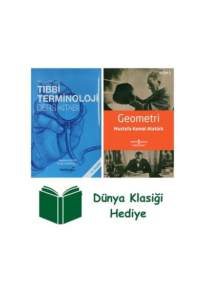 Yüksekokullar İçin Tıbbi Terminoloji Ders Kitabı + Geometri + Dünya Klasiği Hediye