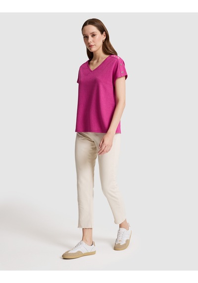 Pierre Cardin Kadın Fuşya Tişört 50323604-vr023