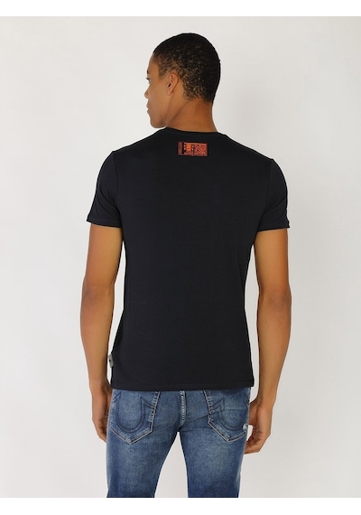 Roberto Cavalli Erkek Tshirt /M.Rob.0421.14024 Lacivert