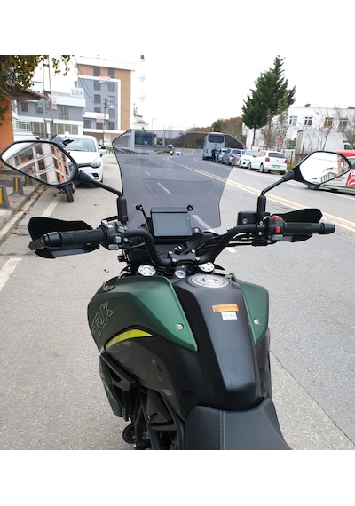Motocam Benelli Trk 702 X Ön Cam 2024-2026 Model 51cm Füme Renkli 4mm Tasarımlı