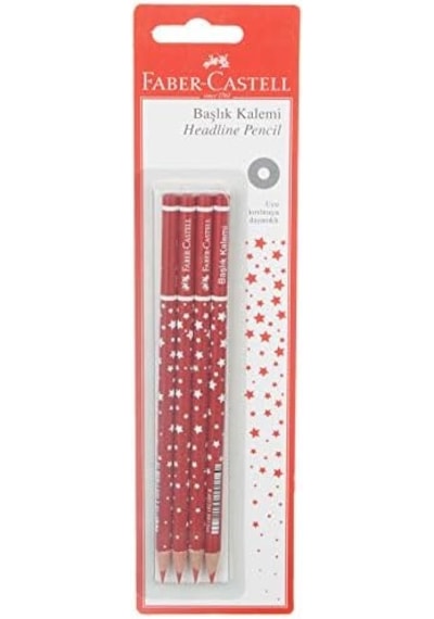 Başlık Kalemi Yıldız Kırmızı 124-Pembe