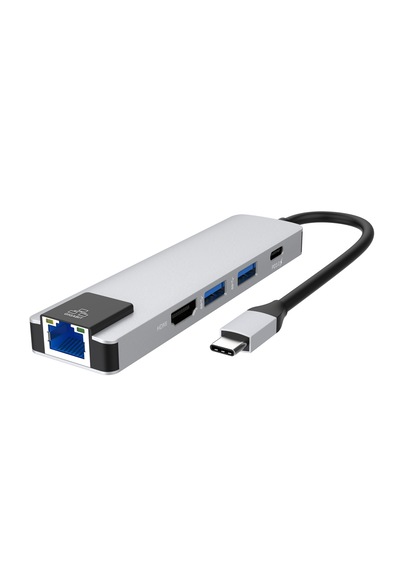 5 Port Usb Hub 3.0 Type C To Ethernet/hdmı Dönüştürücü Çoklayıcı