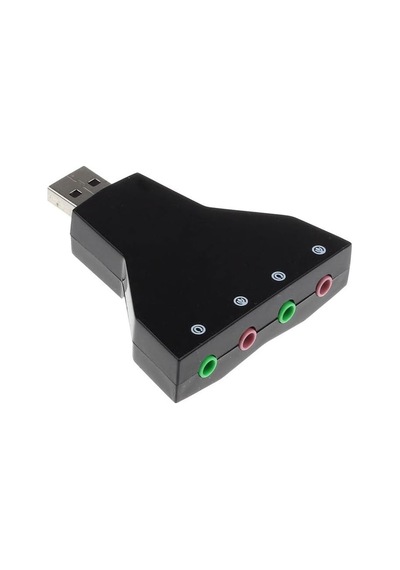 7.1 7 Kanal Mikrofon Destekli Çift Girişli Çevirici Harici Usb Ses Kartı