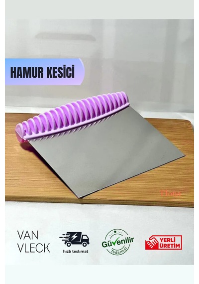 Paslanmaz Çelik Hamur Kesme Spatulası Lüks Kazıyıcı