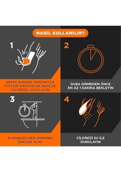 Men Duşta Tüy Dökücü Krem Erkeklere Özel, 2 X 150 Ml