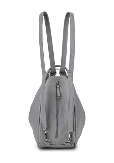 Bruno Shoes Bruno Rossi Bag Kadın Hakiki Deri Buz Beyazı Sırt & Omuz Çantası 1048 Mlx14g Bn Cnt Sk25-26 Ghıaccıo Gri