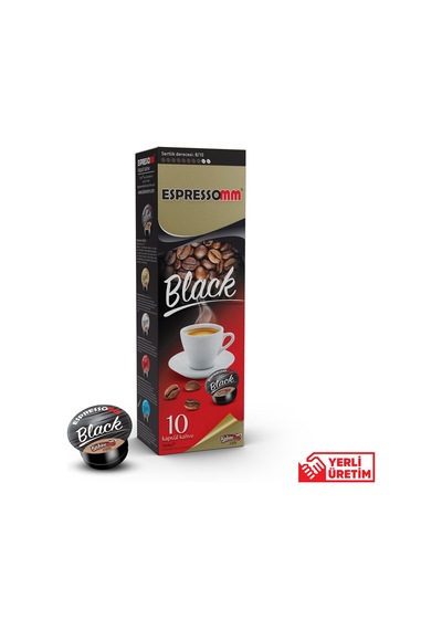 Espressomm® Tchibo Cafissimo Makineleri İle Uyumlu Black Kapsül Kahve 2 x 10'lu