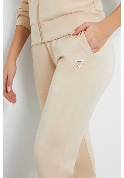 Guess Kadın Normal Bel Jogger Pantolon Bej