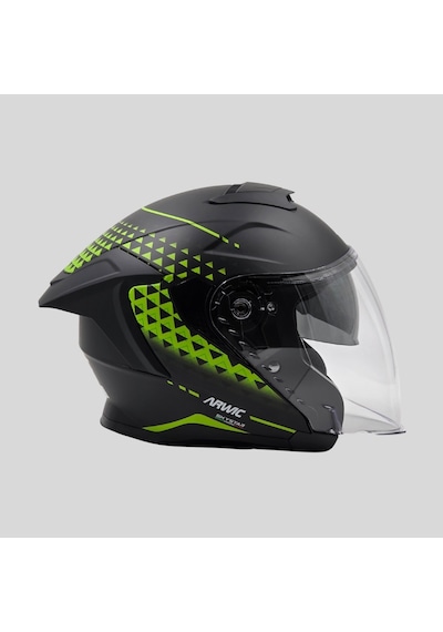 Arwic AR836 Skystar Yarım Ece-R 22.06 Motosiklet Kaskı Yeşil