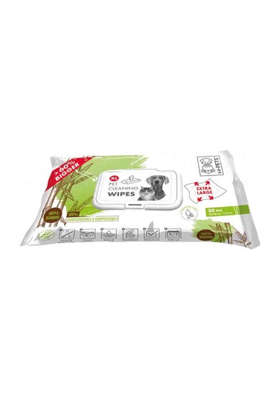 M-pets Bamboo Xl Kedi/köpekler İçin Temizleme Mendili 30lu