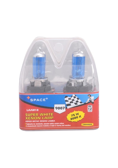 Space 12v 75w 9007 Süper Beyaz Ampul