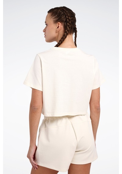 Reebok New Id Reg Crp Tee Bej Kadın Kısa Kol T-shirt Bej