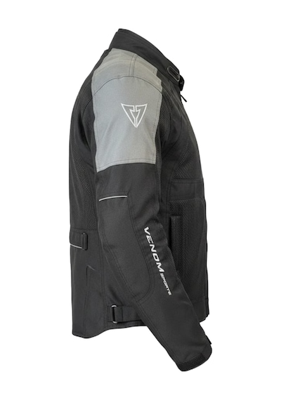Venom Motosiklet Montu Dynamic Siyah-gri 4 Mevsim Motorcu Montu Venom Motosiklet Montu Dynamic Siyah-gri 4 Mevsim Motorcu Montu