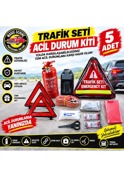 5'li Çantalı Lüx Trafik Seti Tüvtürk Uyumlu