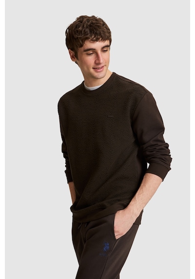 U.S. Polo Assn. Erkek Koyu Kahverengi Sweatshirt 50329411-vr084