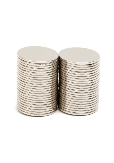 Yuvarlak Güçlü Neodyum Mıknatıs 50 Adet 15x1 mm