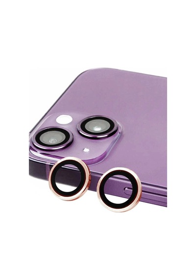 Gld-spt- Newface Apple Uyumlu iPhone 13 Mini Raze Metal Kamera Lens - Pembe