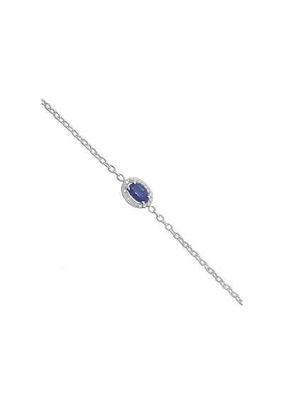 18 Ayar Altın 0.36 Karat Safir 0.05 Karat Pırlanta Bileklik Beyaz