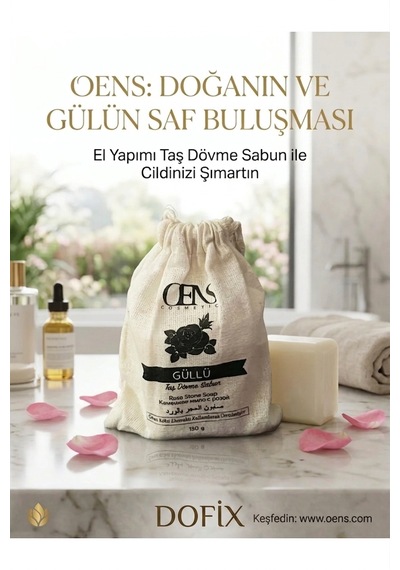 Güllü Taş Dövme Sabun