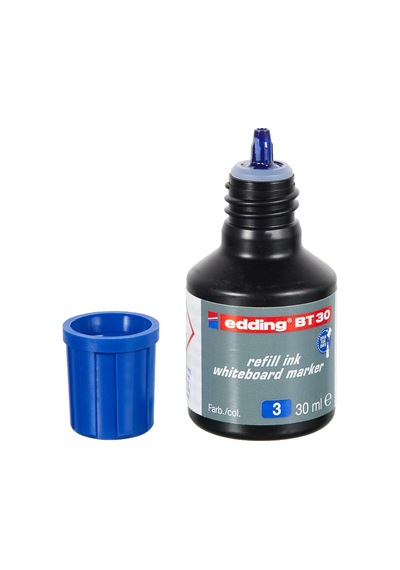 Edding Bt 30 Beyaz Yazı Tahtası Kalemi Yedek Mürekkebi - Mavi - 30ml Genel