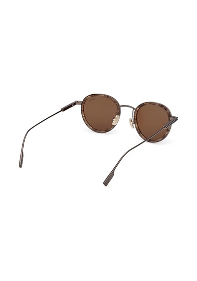 Zegna Ez0276 50e 46 Unısex Güneş Gözlüğü Kahverengi