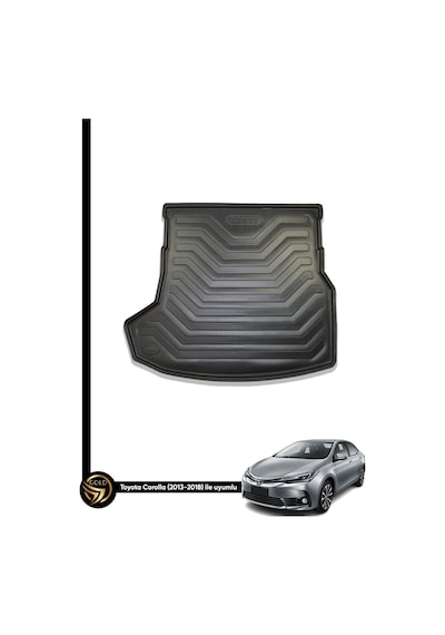Gold Toyota Uyumlu Corolla Sedan 2013 - 2018 Araca Özel Bagaj Havuzu