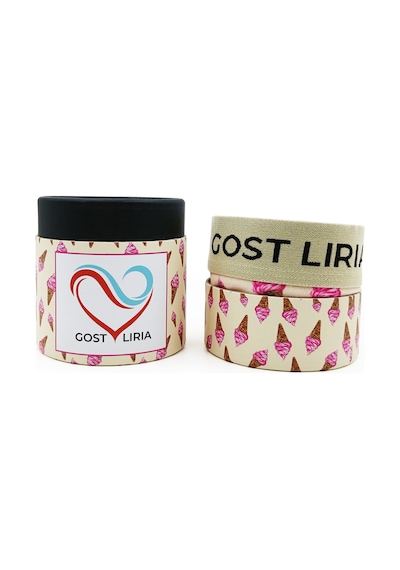 Gost Liria- İce Cream Desenli Kadın Slip Külot Ekru