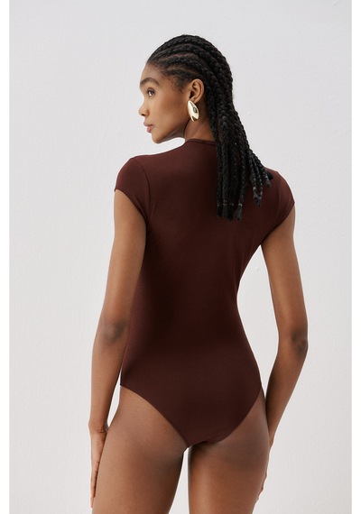 Sagaza Studio Ss6150 Çıt Çıtlı Body Kahve