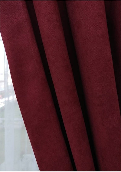Evdepo Home Bordo Fon Perde Tek Kanat (539777273) Bordo
