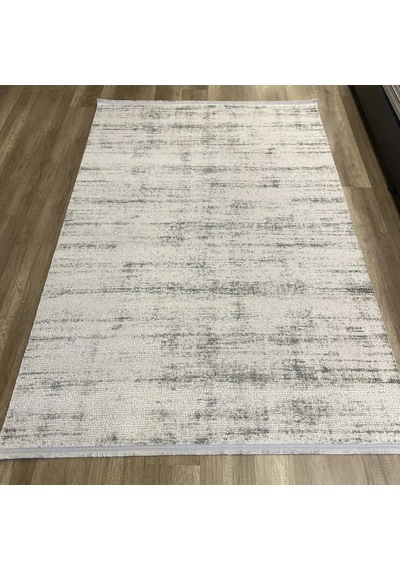 Hoom Rugs Sembol 2911 Gri Akrilik Dayanıklı Makine Halısı Gri Krem