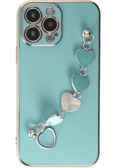 Apple Uyumlu iPhone 14 Pro Max Kılıf Esila Silikon Su Yeşili,