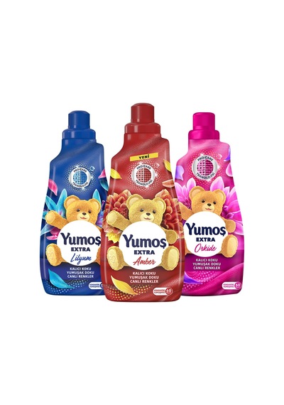 Yumoş Extra Yumuşatıcısı Amber + Lilyum +Orkide 1440Ml