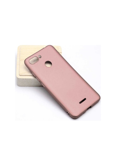 Kilifone - Xiaomi Uyumlu Redmi 6 - Kılıf Mat Renkli Esnek Premier Silikon Kapak - Rose Gold