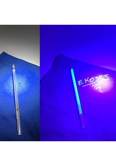 Ekoset Ultraviyole Görünmez Kalem ve 100 Adet Kalem içi İnce Tip