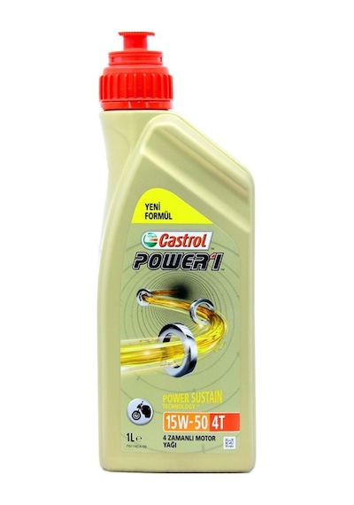 Castrol Power 1 4T 15W-50 Yarı Sentetik Motor Yağı 1 L