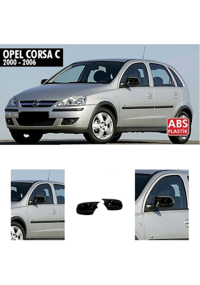 Opel Corsa C Uyumlu 2001-2007 Batman Yarasa Ayna Kapağı