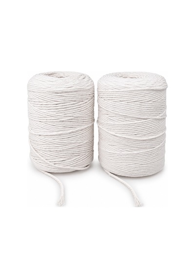 TAHAHAMAK 1 Kg Makrome 3mm 3 Büküm Pamuk Ip