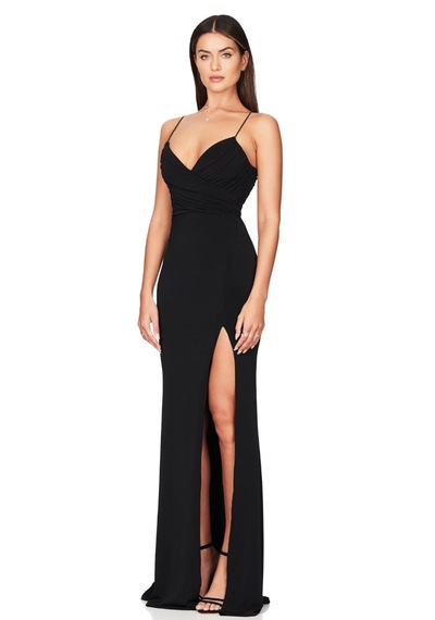 Hanife Glam Couture Hanife Glam Sandy Elbise Siyah
