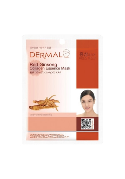 2 Adet Dermal Kırmızı Ginseng Kolajen Maske
