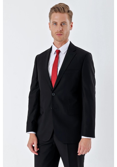 İmza Siyah Gabardin Mono Yaka 6 Drop Comfort Fit Rahat Kesim Basic Takım Elbise 1001240010-siyah Siyah İmza Siyah Gabardin Mono Yaka 6 Drop Comfort Fit Rahat Kesim Basic Takım Elbise 1001240010-siyah Siyah